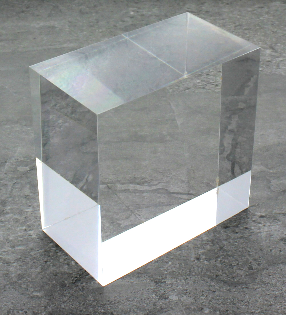 Solid Clear Acrylic Block 2" x 3" x 3" Buy Acrylic Displays Shop Acrylic POP Displays Online