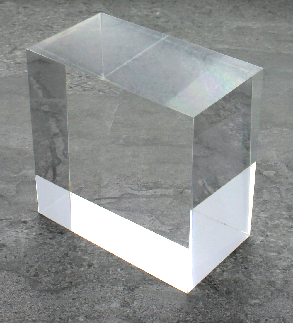 Solid Clear Acrylic Block 4" x 6" x 6" Buy Acrylic Displays Shop