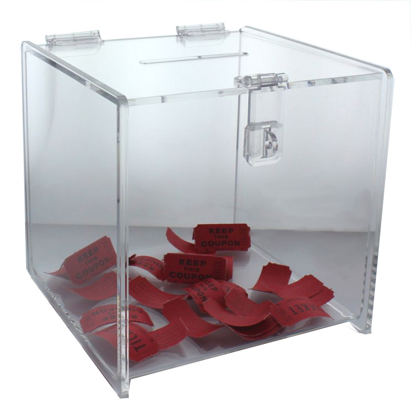 Deluxe Acrylic Ballot Box 12" x 12" x 12" Buy Acrylic Displays