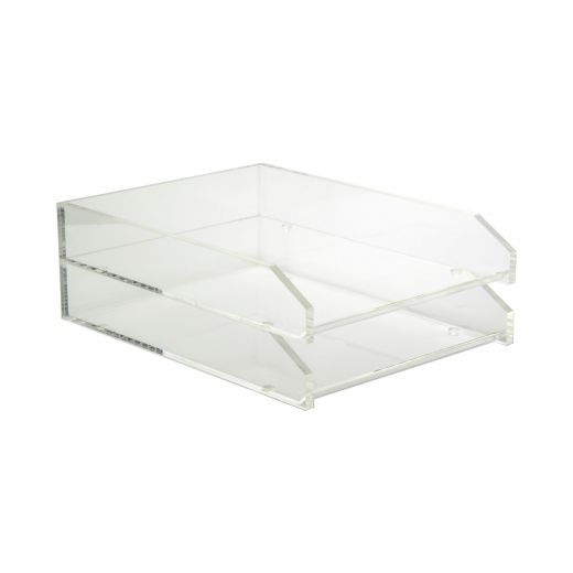 acrylic double letter tray buy acrylic displays shop acrylic pop acrylic letter tray