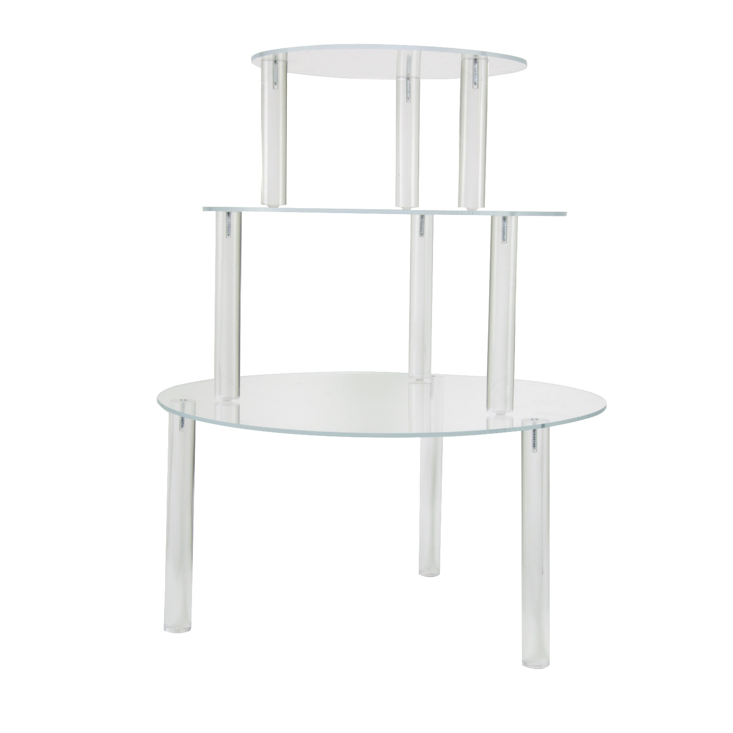 3Piece Circular Riser Acrylic Display Shelves Buy Acrylic Displays