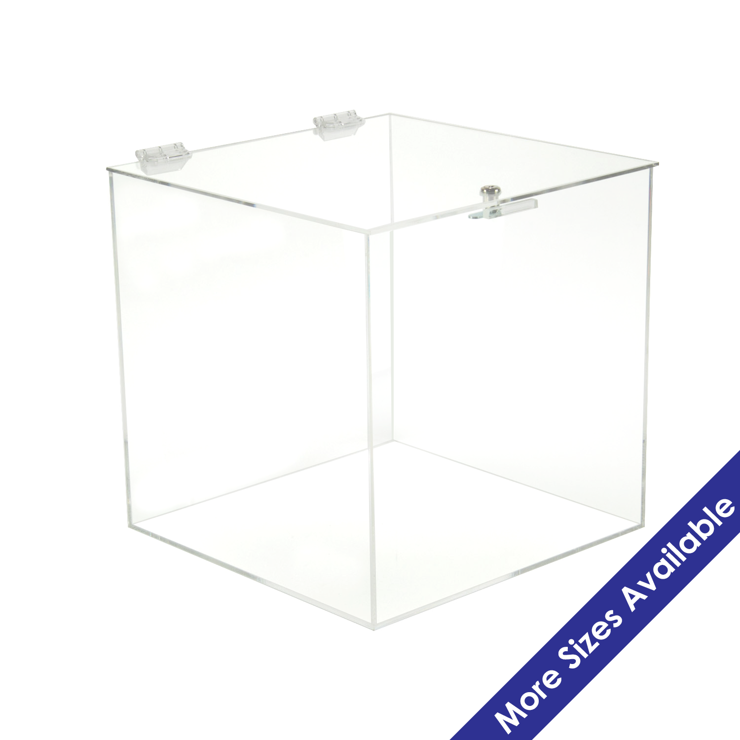 Acrylic 5Sided Box w/ Cam Lock Lid Buy Acrylic Displays Shop