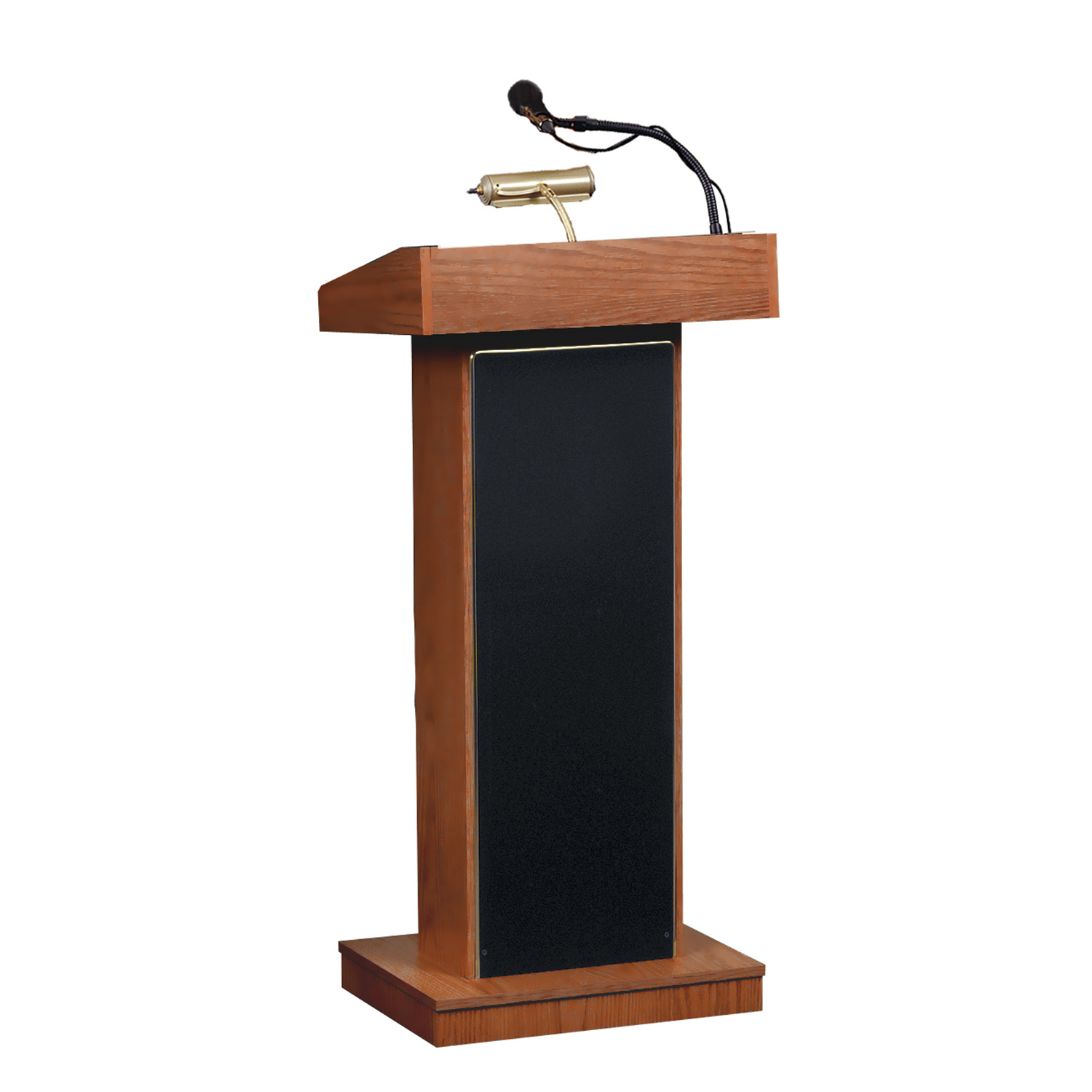 Cherry Wood Lectern with Sound System and Wireless Microphone Buy