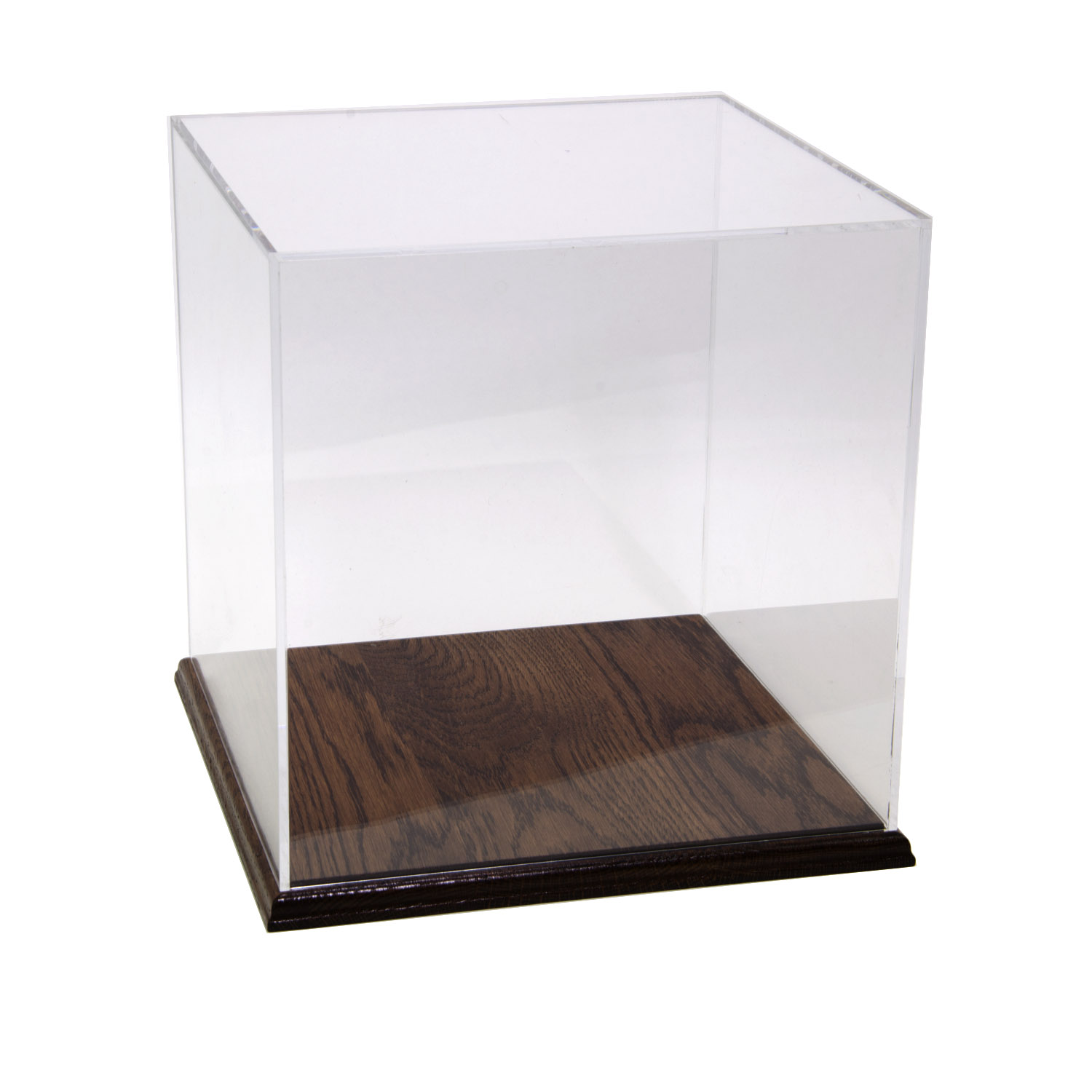 Acrylic Display Box 18" x 18" x 18" with Solid Hardwood Base Buy