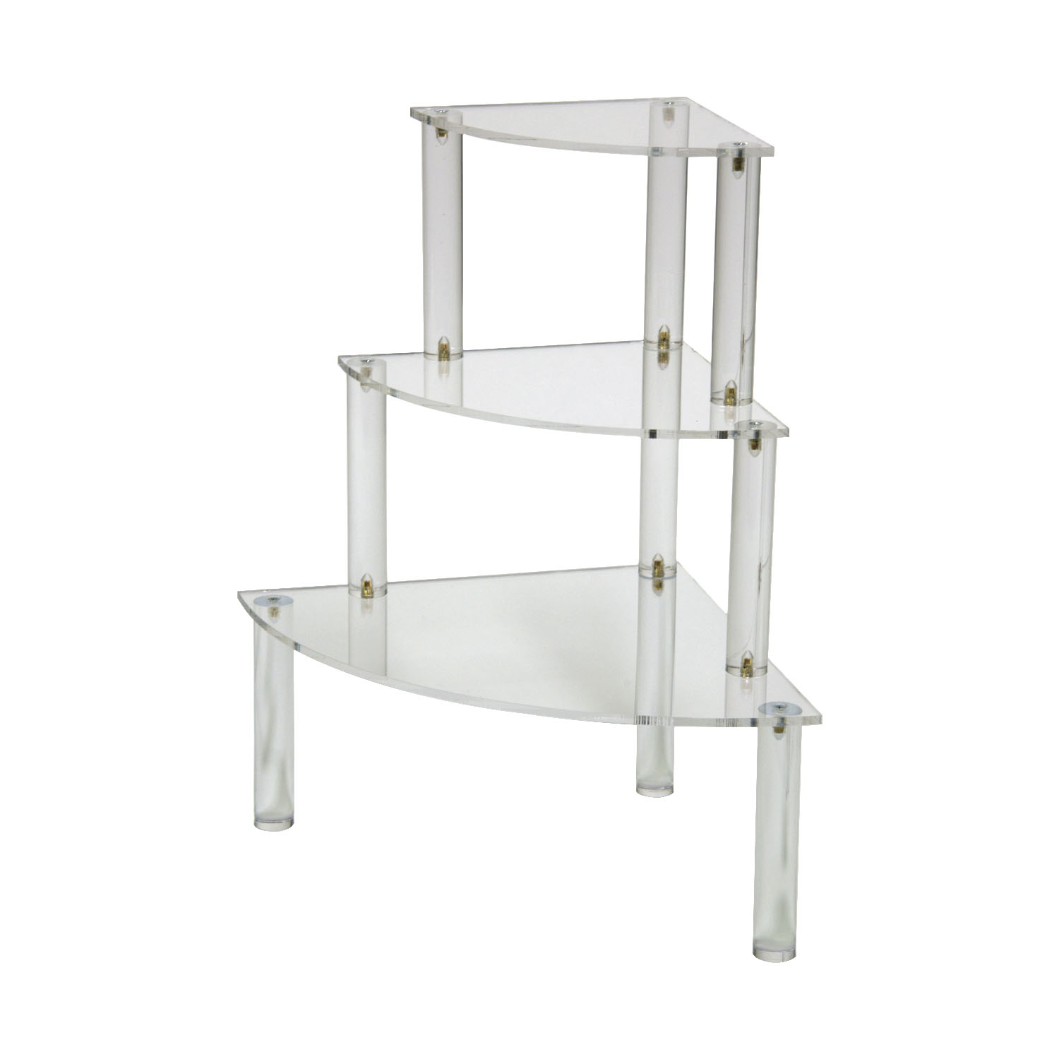 Three Tier Acrylic Corner Shelf Buy Acrylic Displays Shop Acrylic