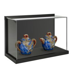 18 x 12 Wall Display Case with Lift Off Acrylic Top - Black