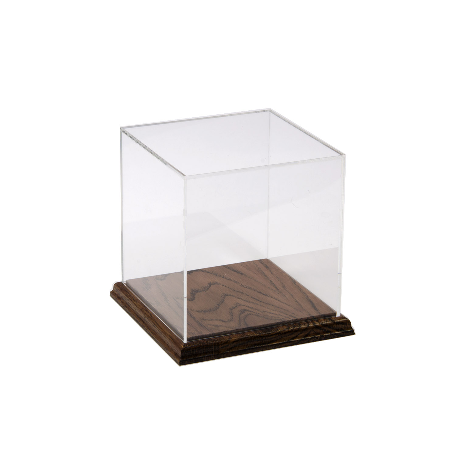 Acrylic Display Box 8 X 8 X 8 With Solid Hardwood Base Buy Acrylic