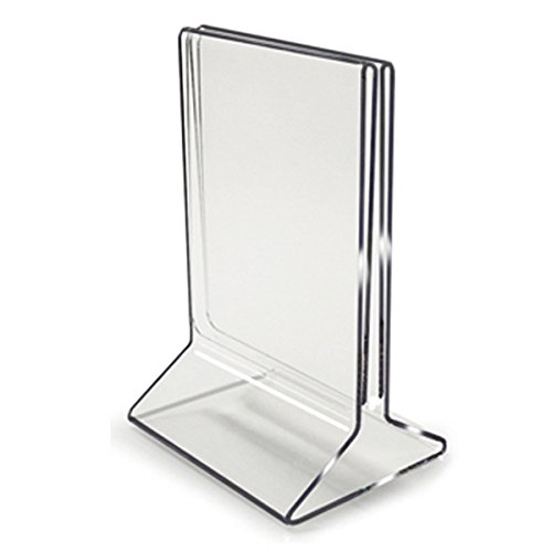 5x7 All In One Menu Holder Table Tent Buy Acrylic Displays Shop Acrylic Pop Displays Online