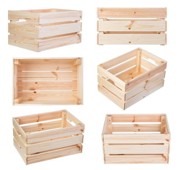 Wood display crates 
