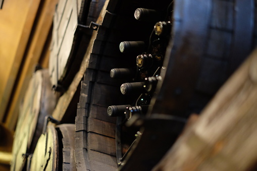 Wooden barrels for wine