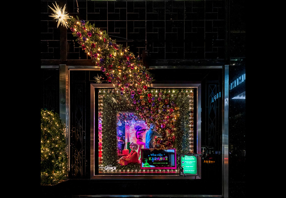 Fashion Design students create dazzling holiday window displays