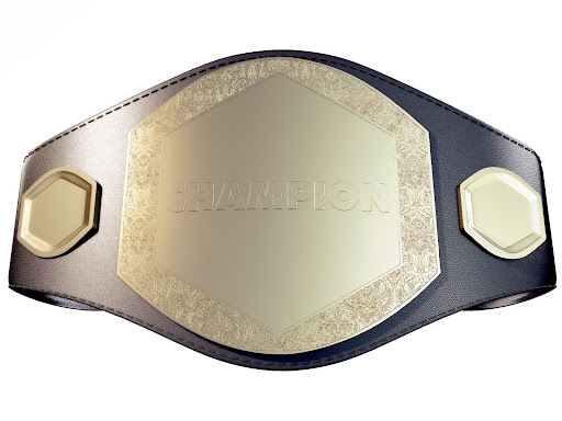 An example of a wrestling belt that you will want to display carefully

