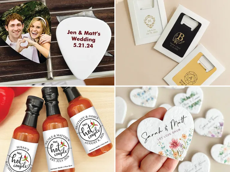 Personalized and unique wedding favors