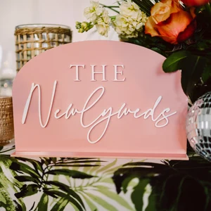 Newlyweds sweetheart table sign 