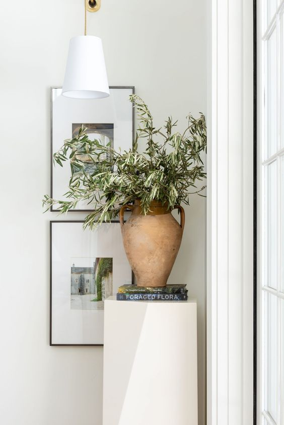 Elevate your plant display by placing it on a raised pedestal