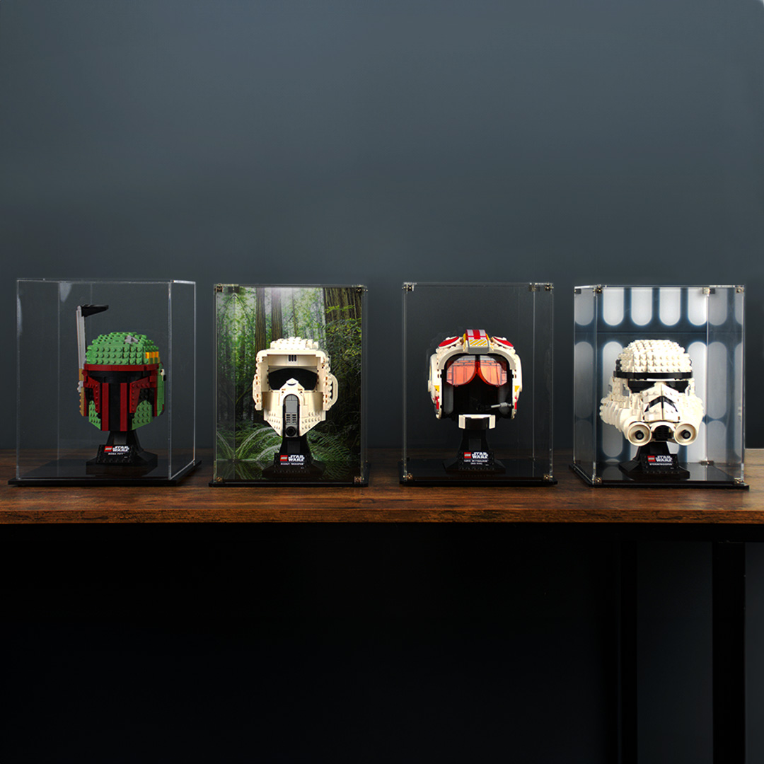 display case for LEGO® Star Wars™helmets 