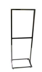 22 x 28 Chrome Metal Poster Stand with Open Base