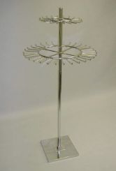 Two-Tier Rotating Tie Rack