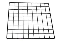 Black Vinyl Dipped Grid Panel- 14" W x 14" H