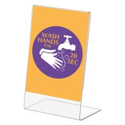 Acrylic Slanted Sign Holder Classic