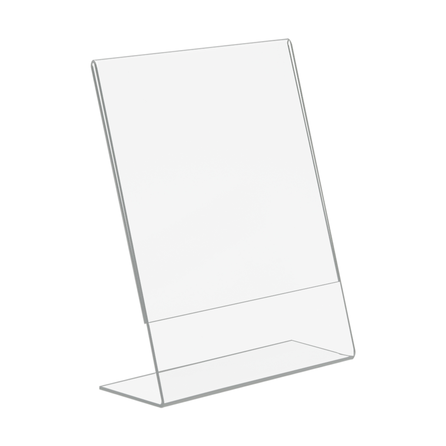 5x7 Slant Back Acrylic Sign Holder Buy Acrylic Displays Shop Acrylic POP Displays Online