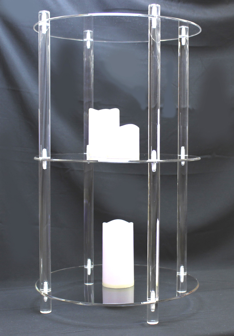 Clear Acrylic Three Tier Shelf