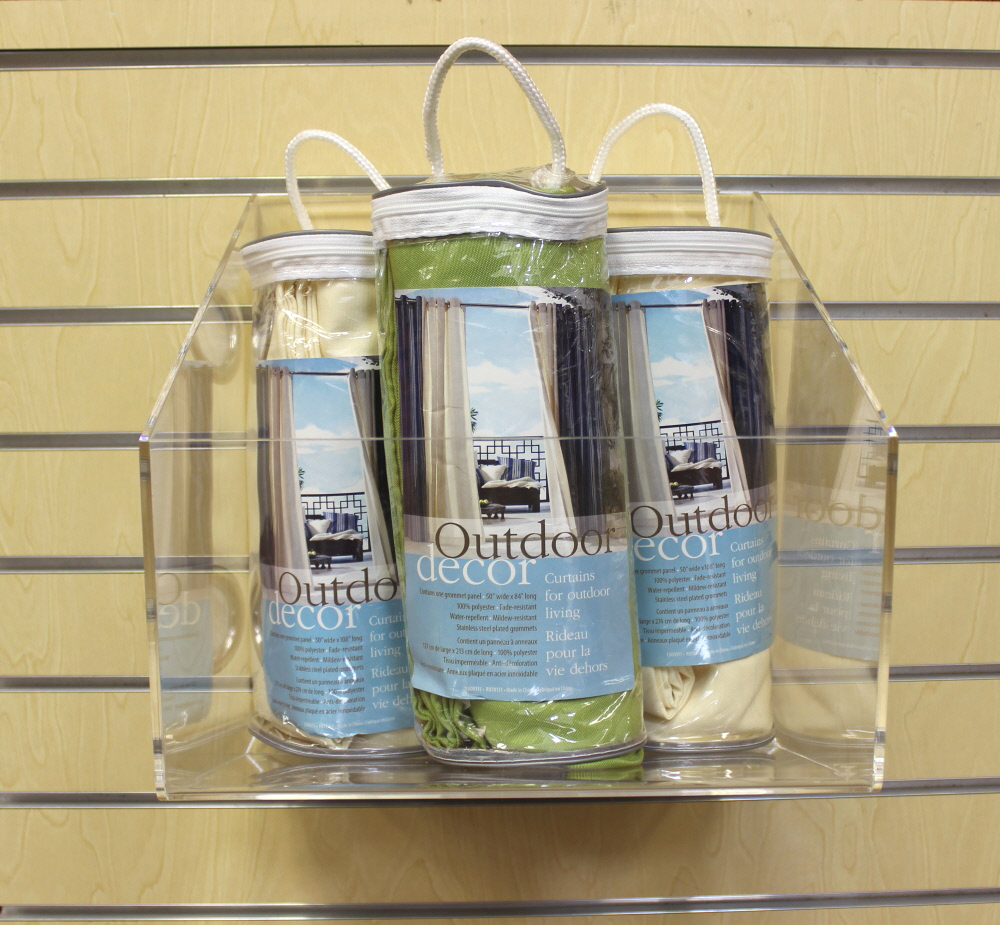 Acrylic Slatwall Bin 12" x 12" x 12" shopPOPdisplays