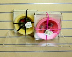 Deluxe Reinforced Clear Slatwall Shelf - 18" x 12"
