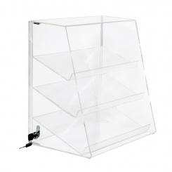 Acrylic Three Angled Shelf Display Cases