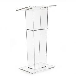 Acrylic Single Shelf Podium Lectern