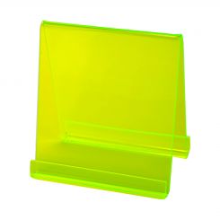 Acrylic U Tablet Holder - Florescent Green