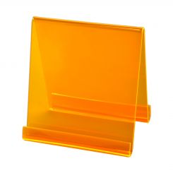 Acrylic U Tablet Holder - Florescent Orange