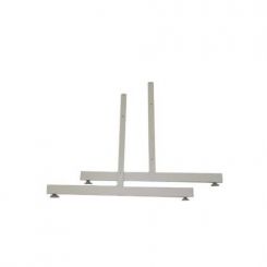 White Gridwall T Base with Levelers