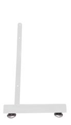 White Gridwall L Shaped Base with Levelers
