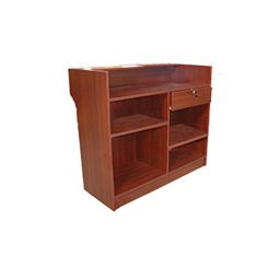 4' Ledgetop Retail Counter with Drawer & 2 Shelves