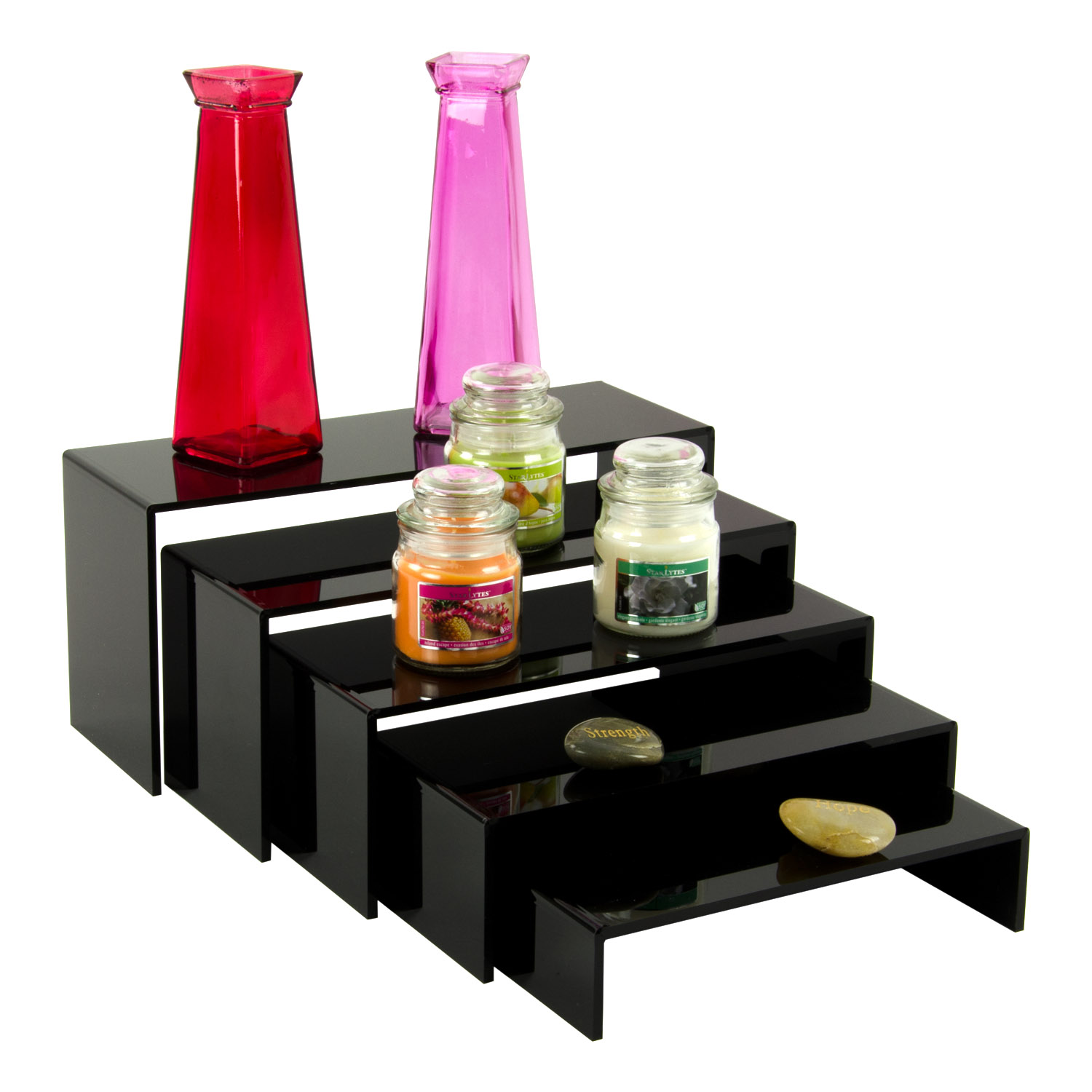 Acrylic Black U-Risers Set of 5 - Buy Acrylic Displays | Shop Acrylic ...