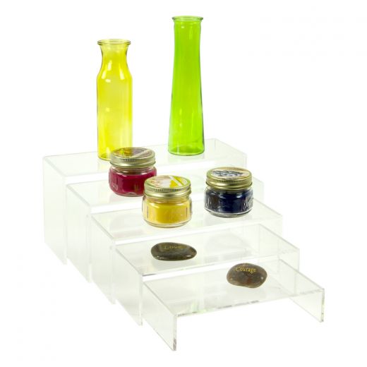 Acrylic U-Risers Set at craft Fair 