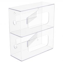 Acrylic Two Box Glove Dispenser