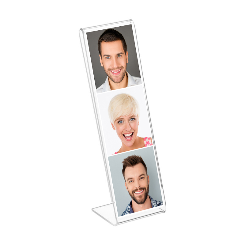 2x6 Slant Back Acrylic Photo Booth Frame Plexiglass shopPOPdisplays