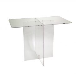 31"High Clear Acrylic Table