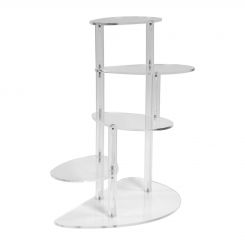 Four Tier Acrylic Spiral Shelf Display