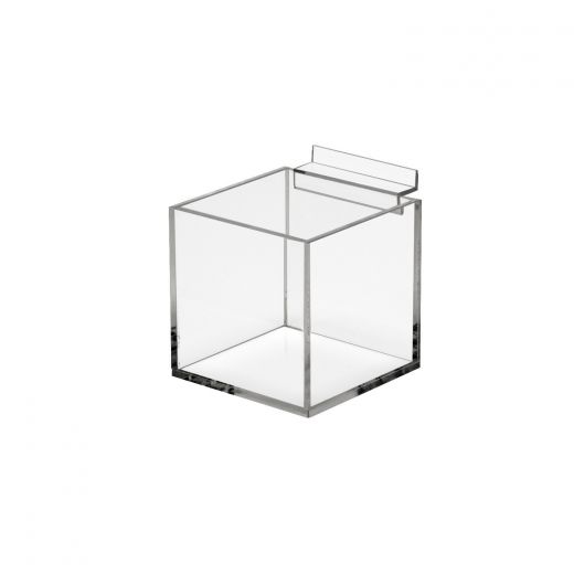NEW Slat Wall Hanging Display Box with Compartments Acrylic Showcase Shop Office