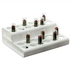 White Acrylic Two Tier Lipstick Display
