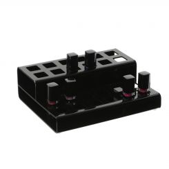 Black Acrylic Two Tier Square Lipstick Display