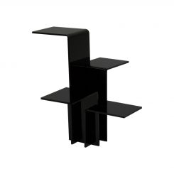 Black Interlocking 4-Way Riser