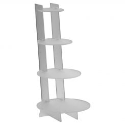 Frosted 4 Shelf Knock Down Display