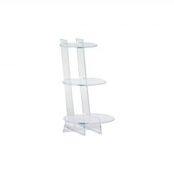 Clear 9" 3 Shelf Knock Down Display