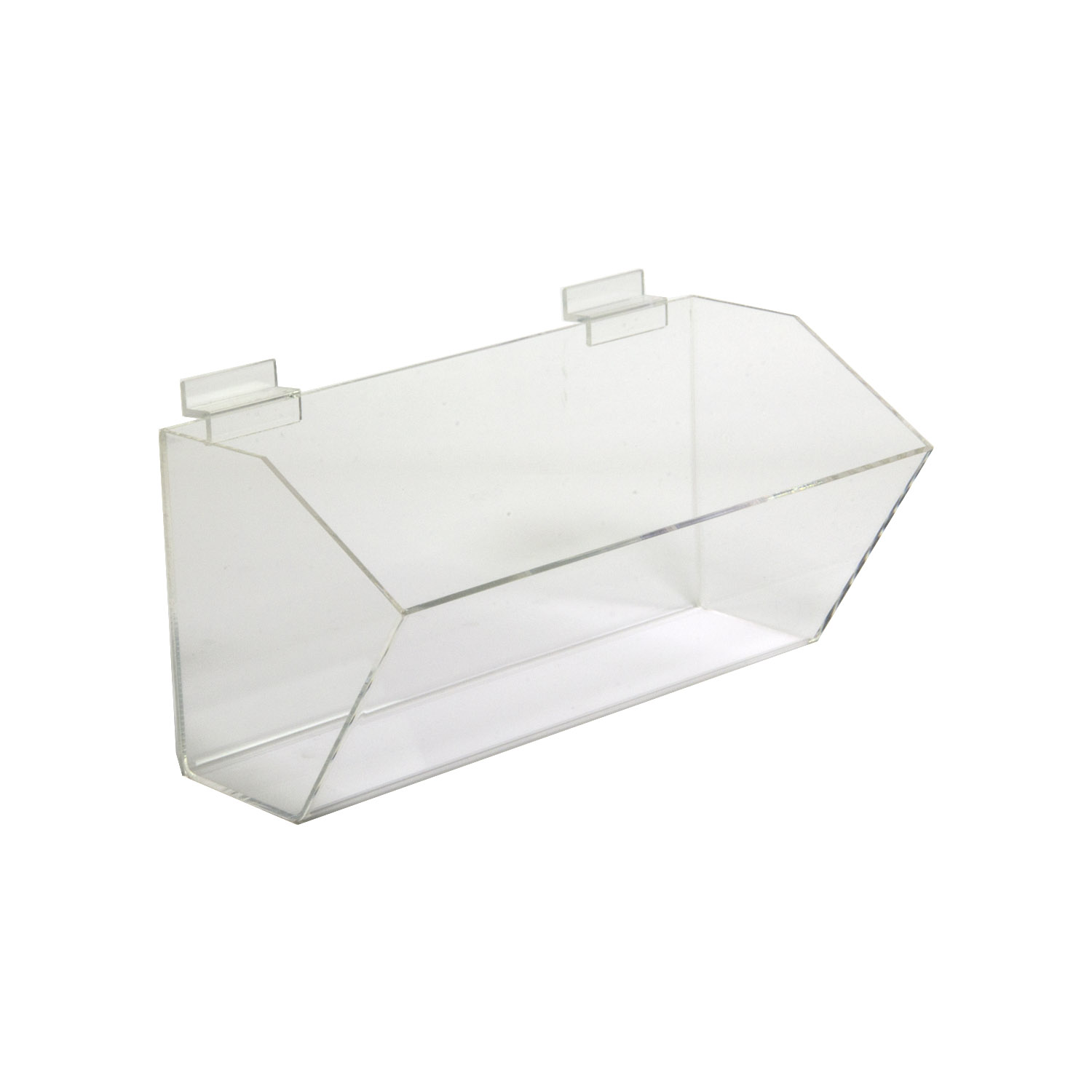 Acrylic Slatwall Open Front Bins shopPOPdisplays