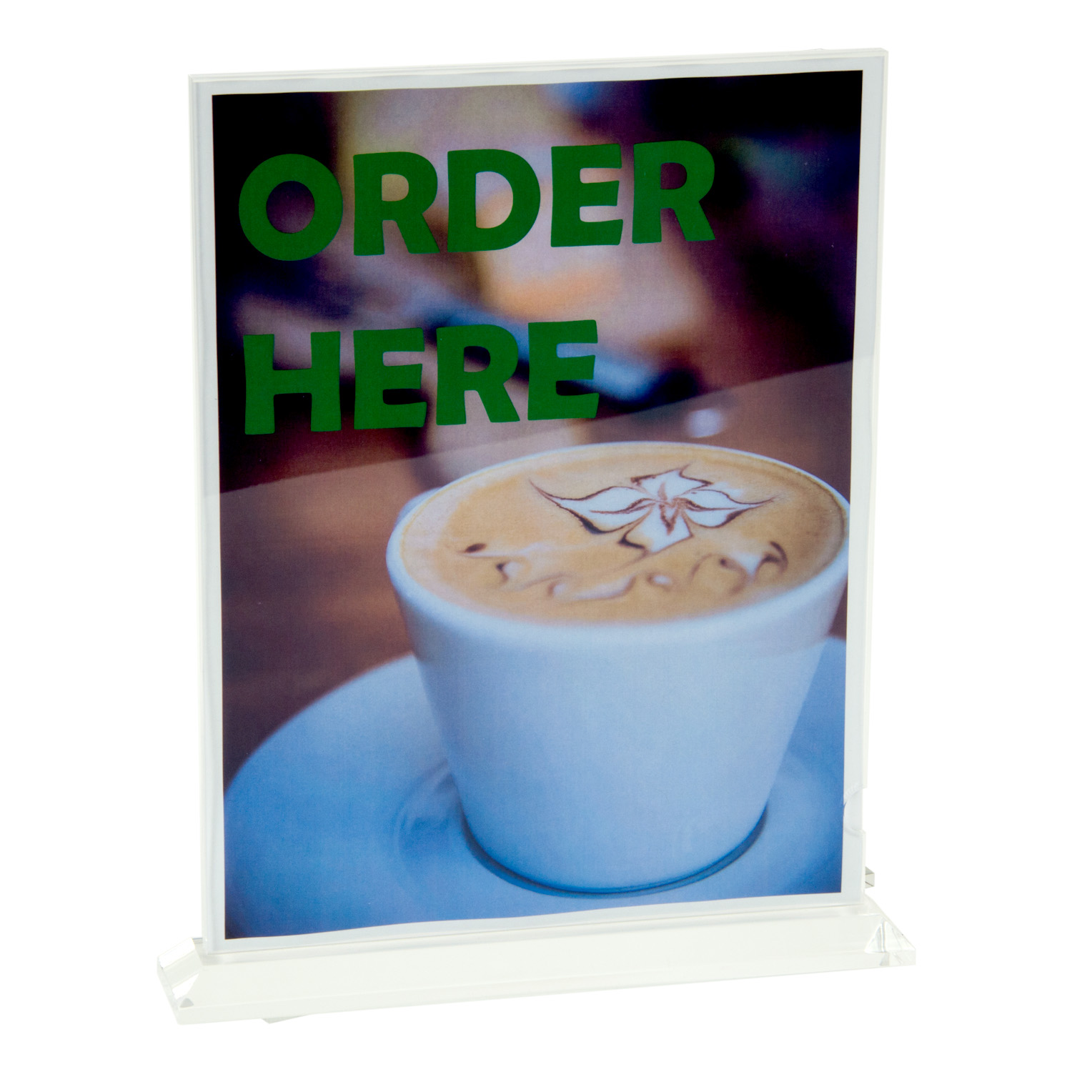 8.5 x 11 Acrylic Top Load Stand Up Sign Holder Buy Acrylic Displays