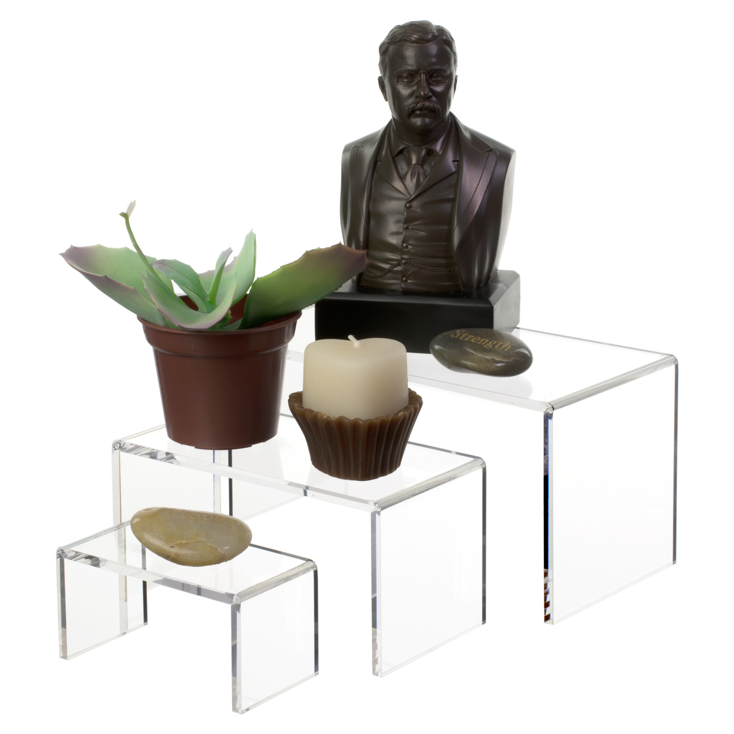 Narrow Acrylic U Risers Set of 3 Buy Acrylic Displays Shop